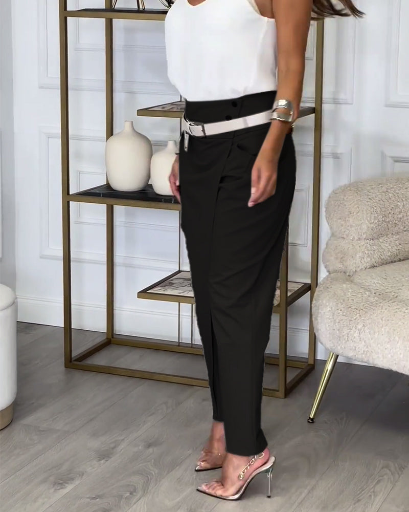 Amira | Elegant Trousers with Belt