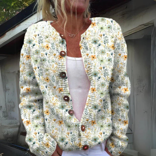 Lila | Floral Print Cardigan