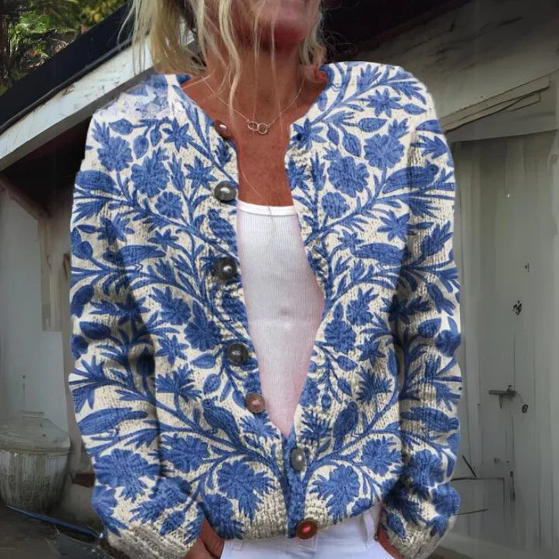 Lila | Floral Print Cardigan