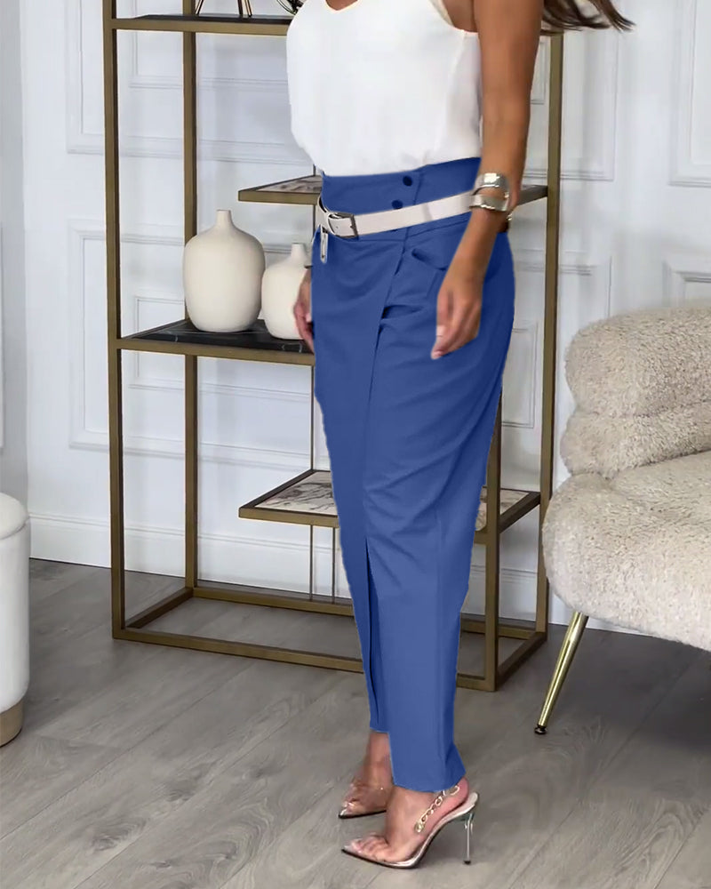 Amira | Elegant Trousers with Belt