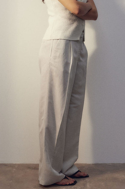 Olivia | Elegant Linnen Trousers