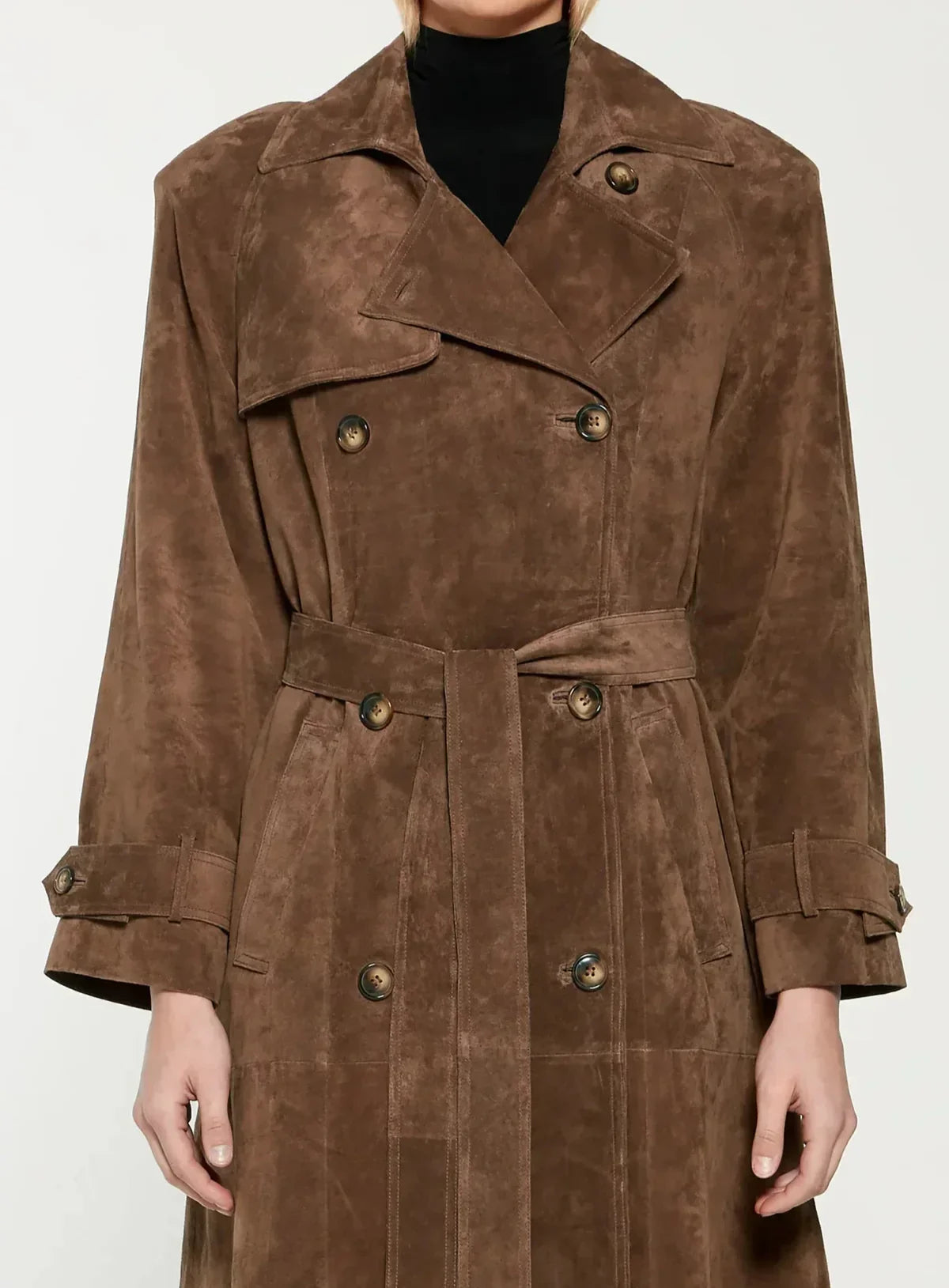 Harlow | Luxe Suede Trench