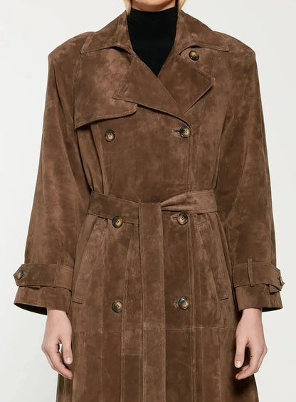 Harlow | Luxe Suede Trench