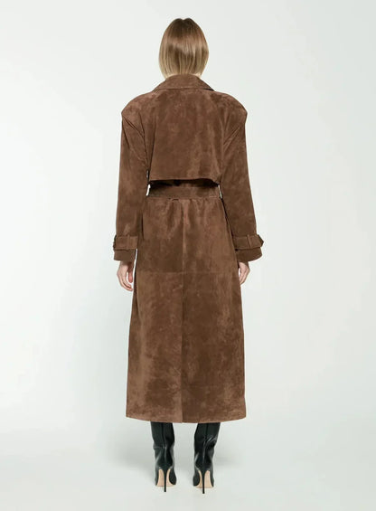 Harlow | Luxe Suede Trench